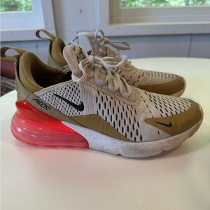 Nike Air Max 270 flat gold